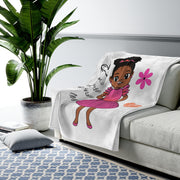 God is the Author Plush Blanket