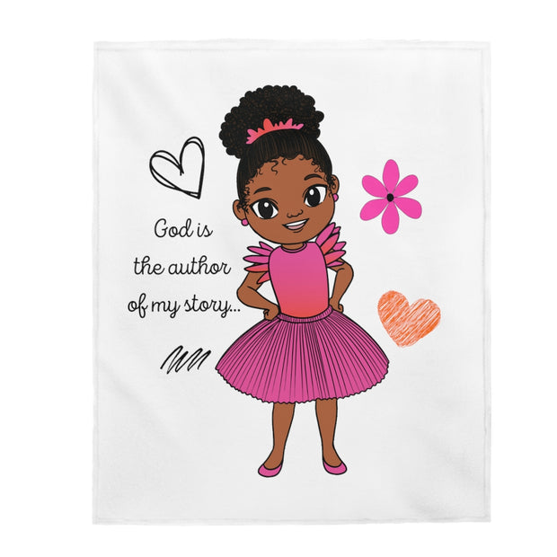 God is the Author Plush Blanket