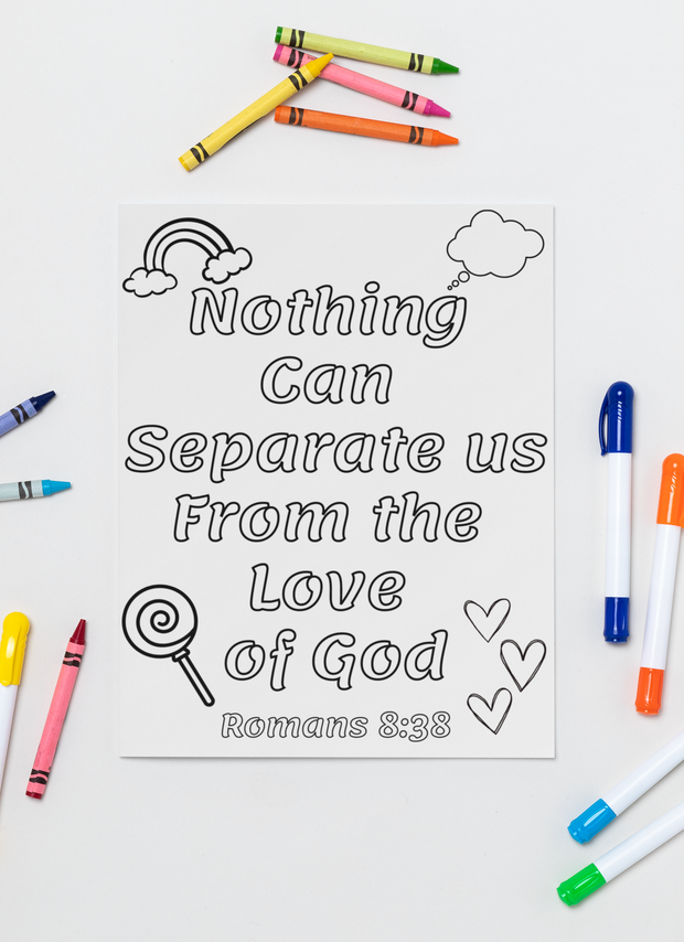 Romans 8:38 Coloring Sheet